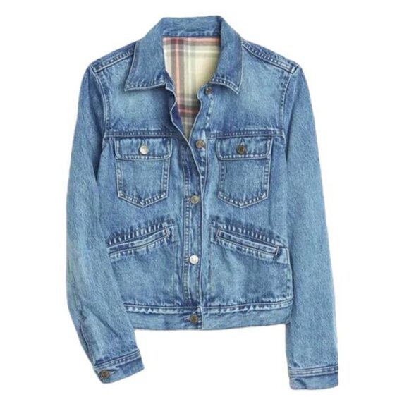 Gap Denim Vintage Icon Jacket Light Indigo - Picture 1 of 11